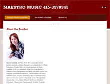 Tablet Screenshot of maestromusic.org